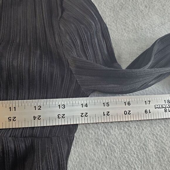 FOREVER 21 Bodysuit Womens Small Black Ribbed Comfort Stretch Back Zip One Piece - Picture 3 of 9